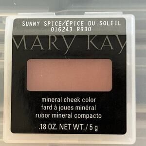 New In Package Mary Kay Mineral Cheek Color Blush Sunny Spice 016243 Full Size